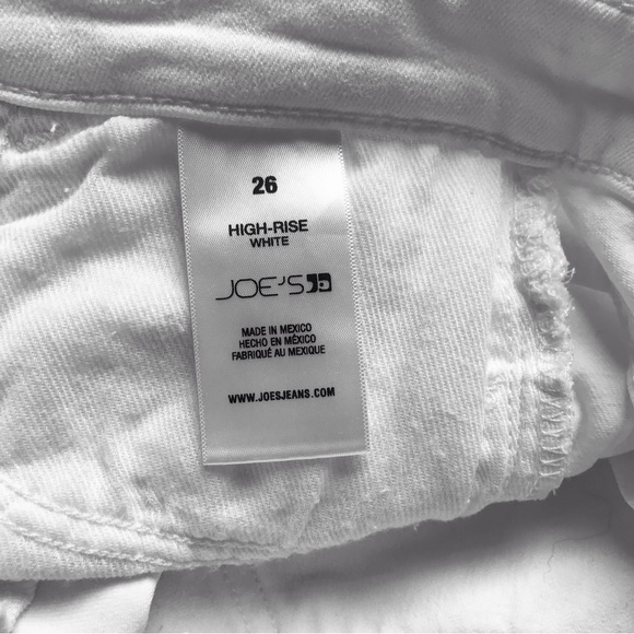 JOE’S Hi Honey High Rise Bootcut White Side Slits Raw Hem - Picture 10 of 11
